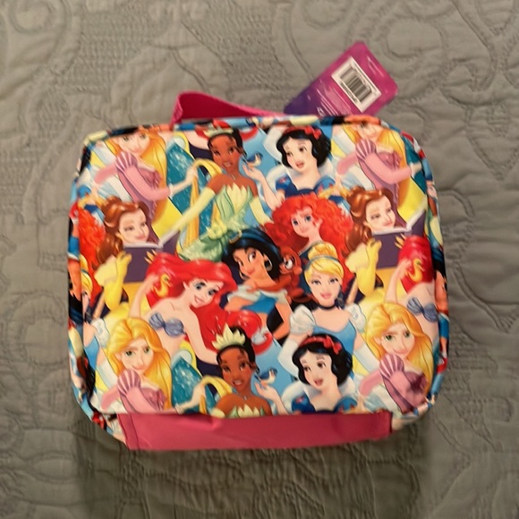 Disney Princess Pink Colorful Zipper Lunchbox - Picture 2 of 6